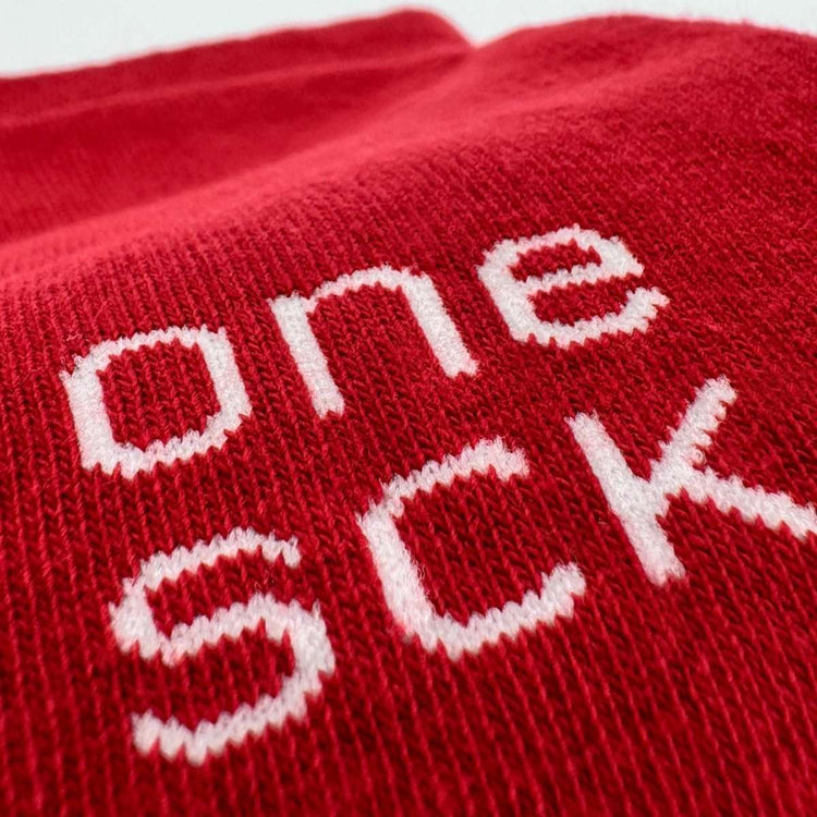 Red Organic Cotton Crew Kids Socks -Kids Socks