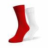 Red & White Football Fan Socks - Team Colour Socks