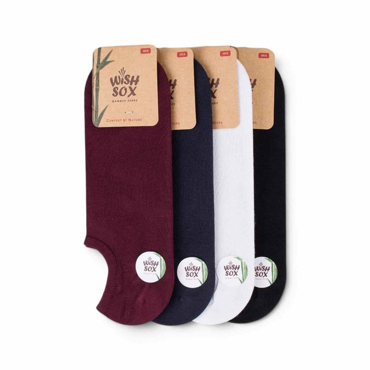 Rich Bamboo Men’s Sneaker Socks 4 Packs | Classic Mix -Pair Socks