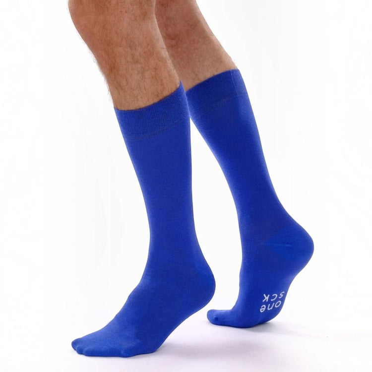 Royal Blue Cotton Socks -Pair Socks