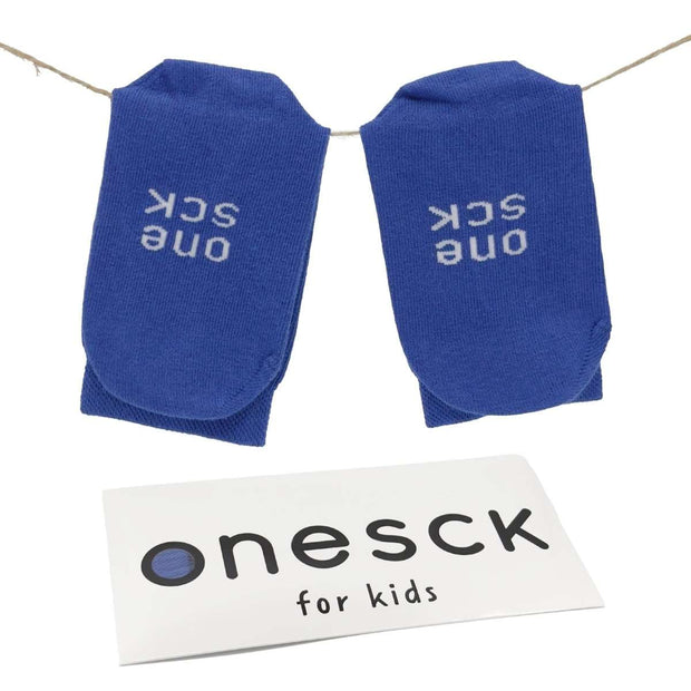 Royal Blue Organic Cotton Crew Kids Socks - Twin Socks