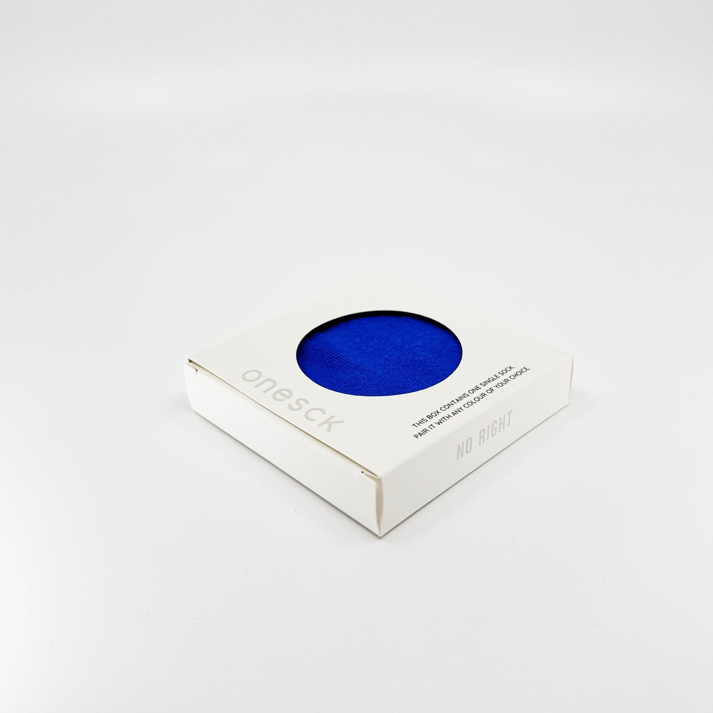 royal blue single sock in box