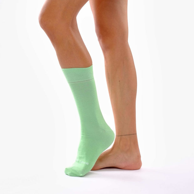 Sea Foam Green One - Single Socks