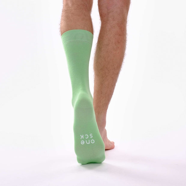 Sea Foam Green One - Single Socks