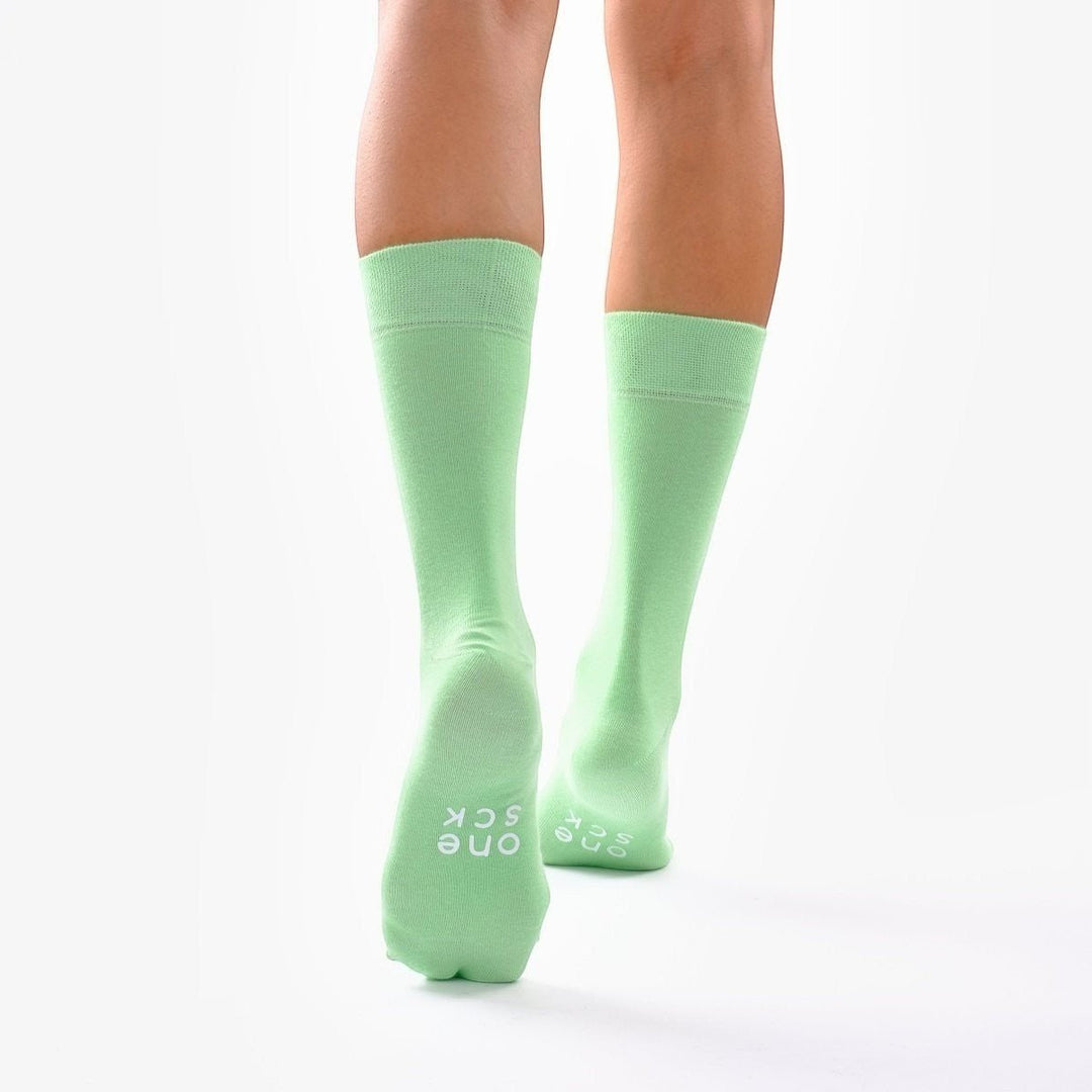 Seafoam Green Cotton Socks -Pair Socks