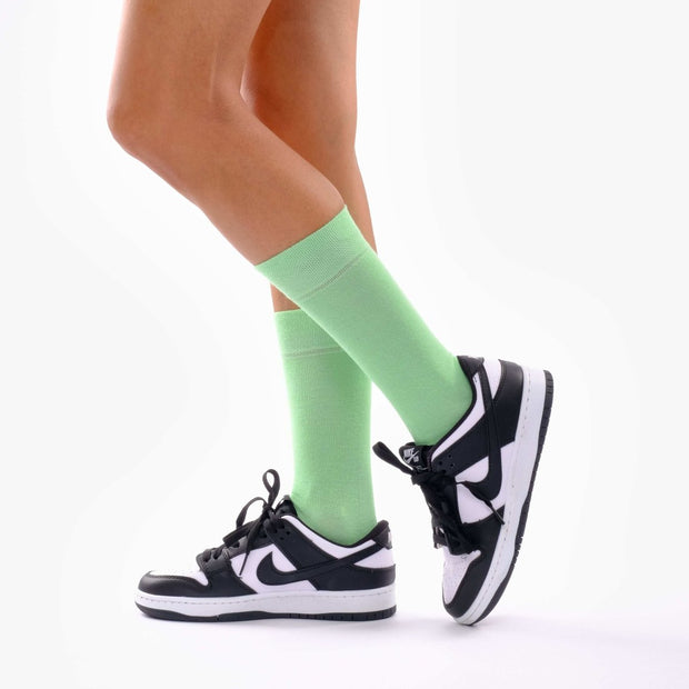 Seafoam Green Organic Cotton Crew Socks - Twin Socks