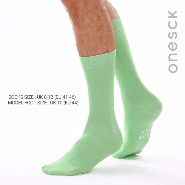 Seafoam Green Organic Cotton Crew Socks - Twin Socks