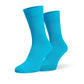 Sky Blue Twin Cotton Socks - Bright Plain Pair