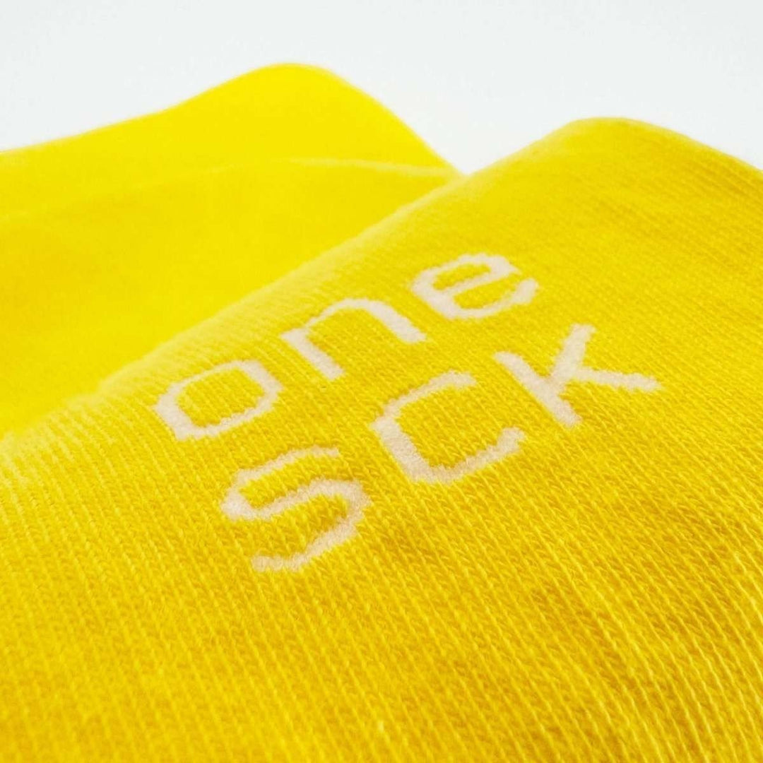 Sun Yellow Cotton Socks -Pair Socks