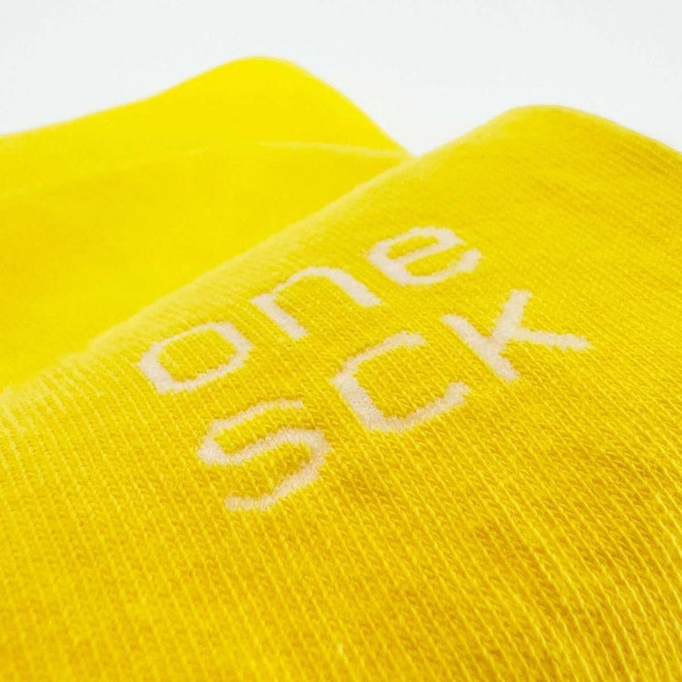 Sun Yellow Cotton Socks -Pair Socks