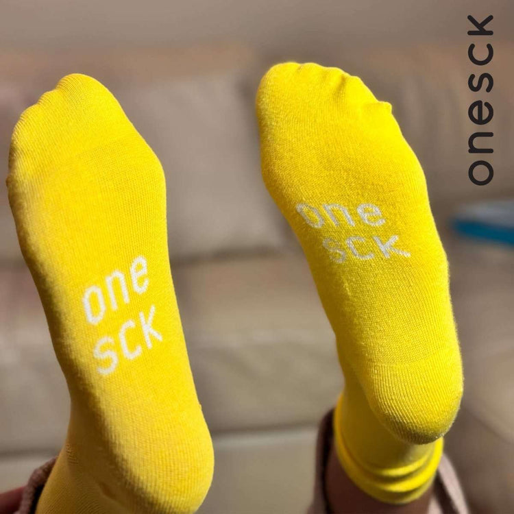 Sun Yellow Organic Cotton Crew Kids Socks -Kids Socks