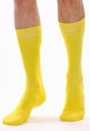 Sun Yellow Organic Cotton Crew Socks - Twin Socks
