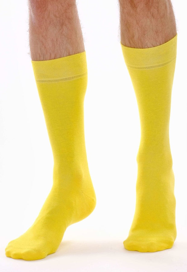 Sun Yellow Organic Cotton Crew Socks - Twin Socks