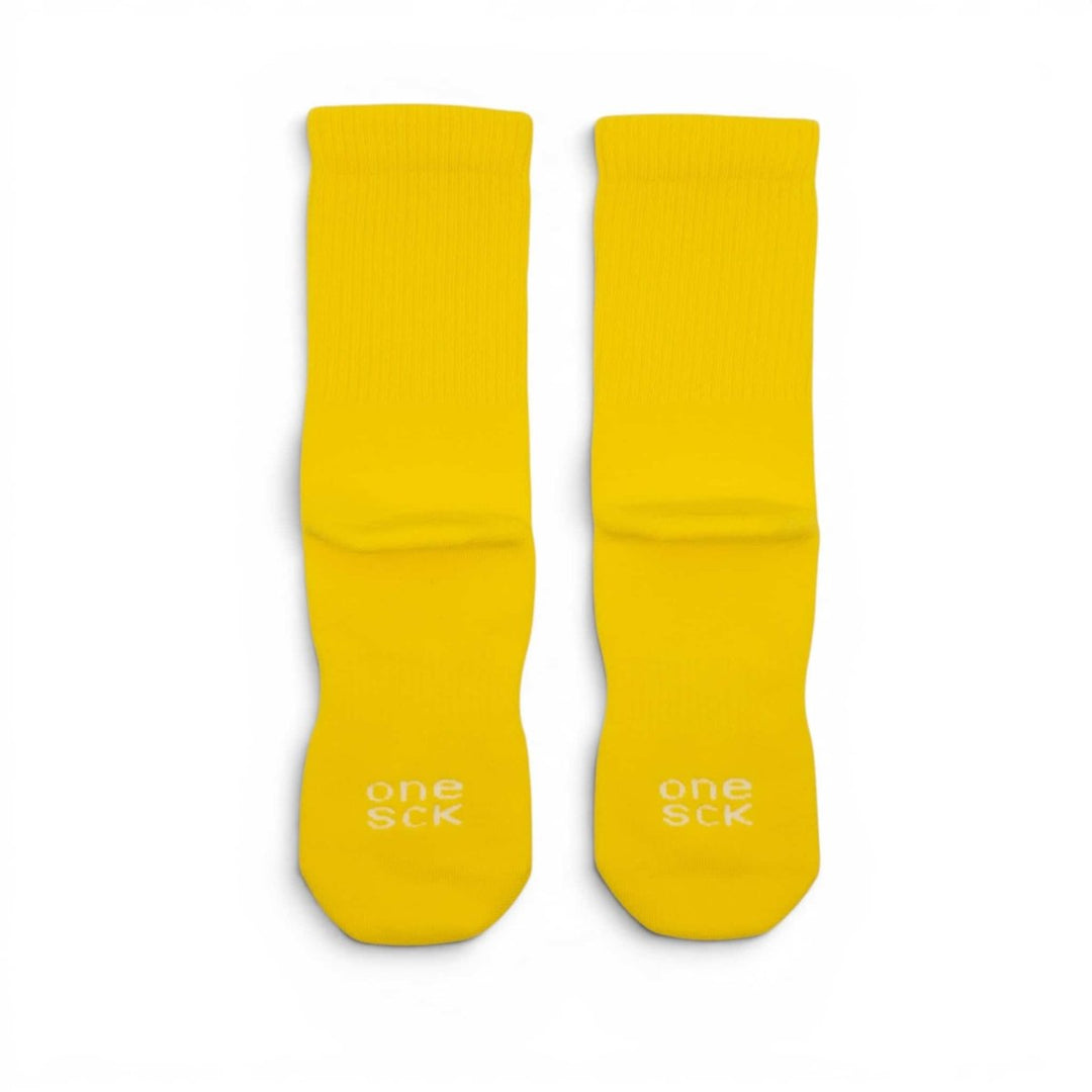 Sun Yellow Ribbed Soft Touch Cotton Socks -Pair Socks