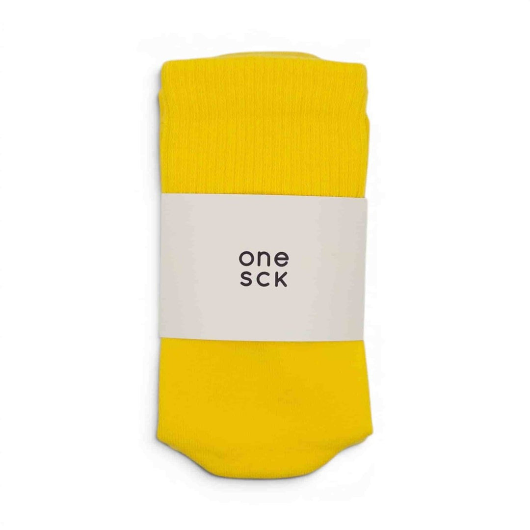 Sun Yellow Ribbed Soft Touch Cotton Socks -Pair Socks