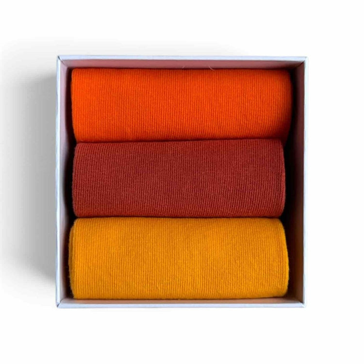 Sunset Love — 3-Pair Sock Gift Box -Bundle