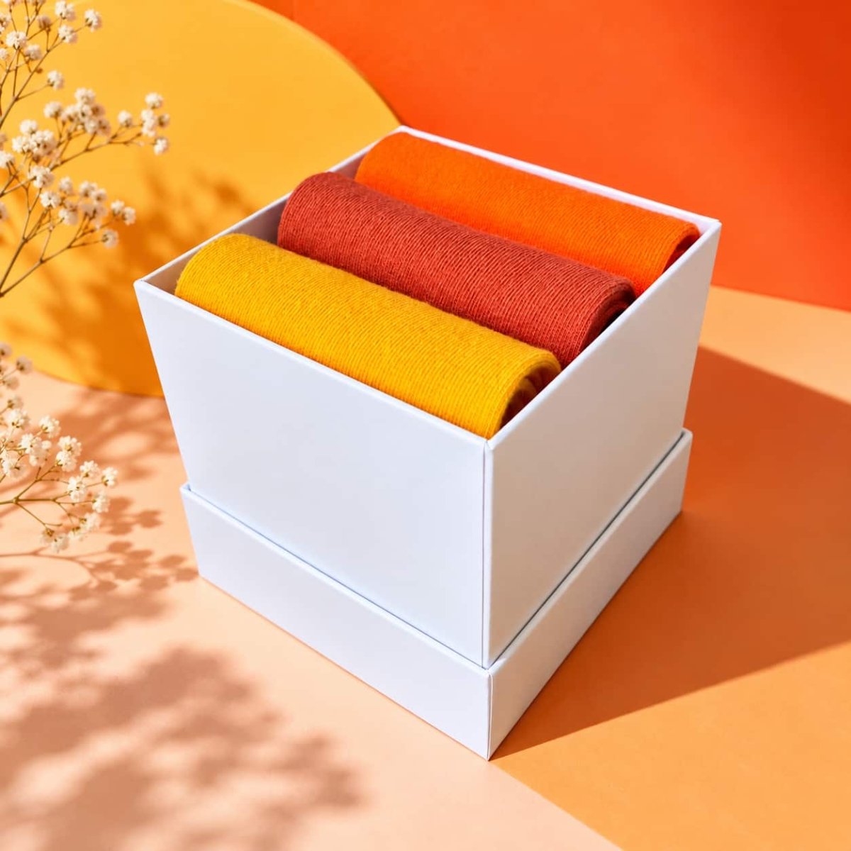 Sunset Love — 3-Pair Sock Gift Box -Bundle
