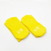 Yellow Cotton Crew Ribbed Diabetic Socks - Twin Socks