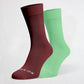 Brown & Sea Foam Green Odd Socks