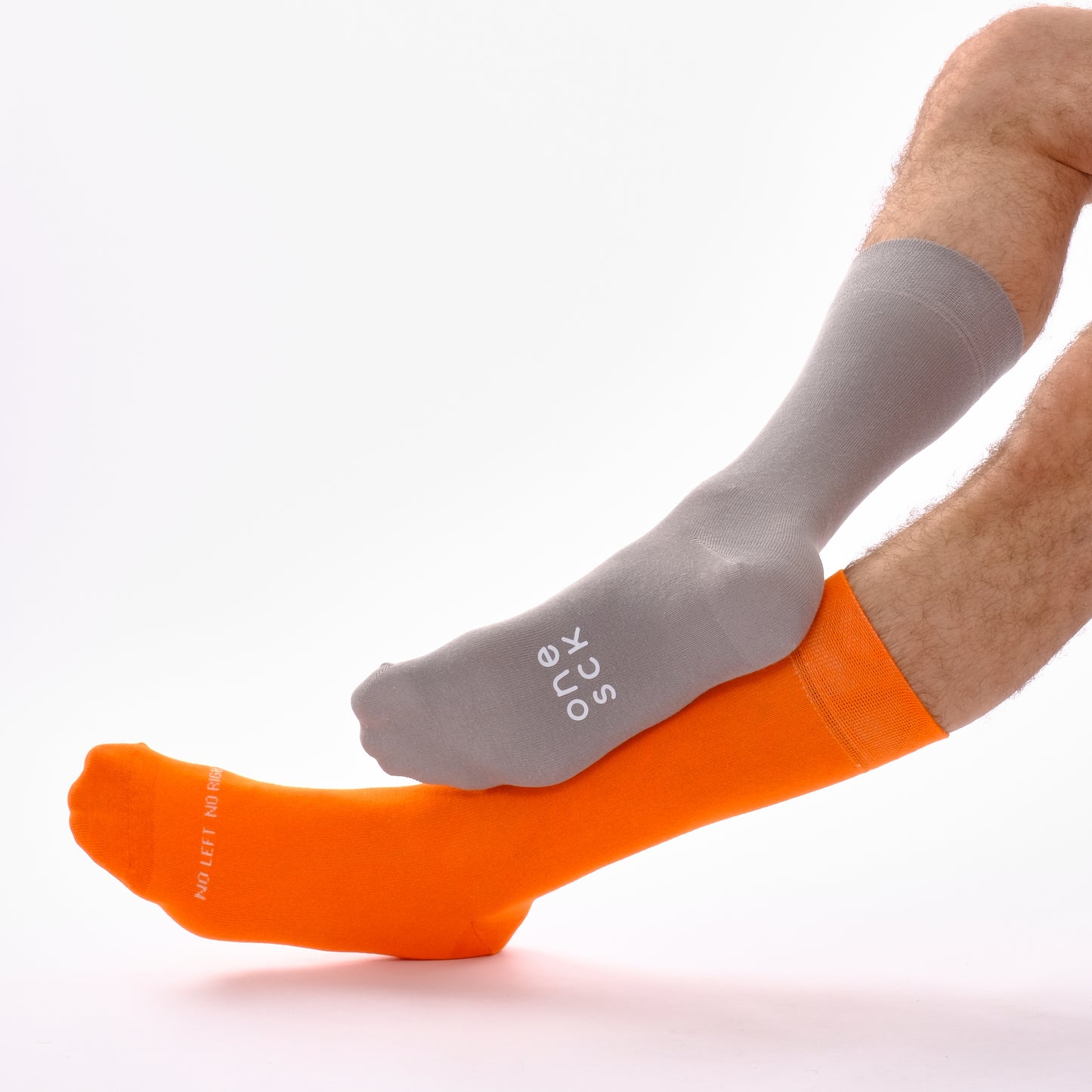 Orange & Grey Odd Socks