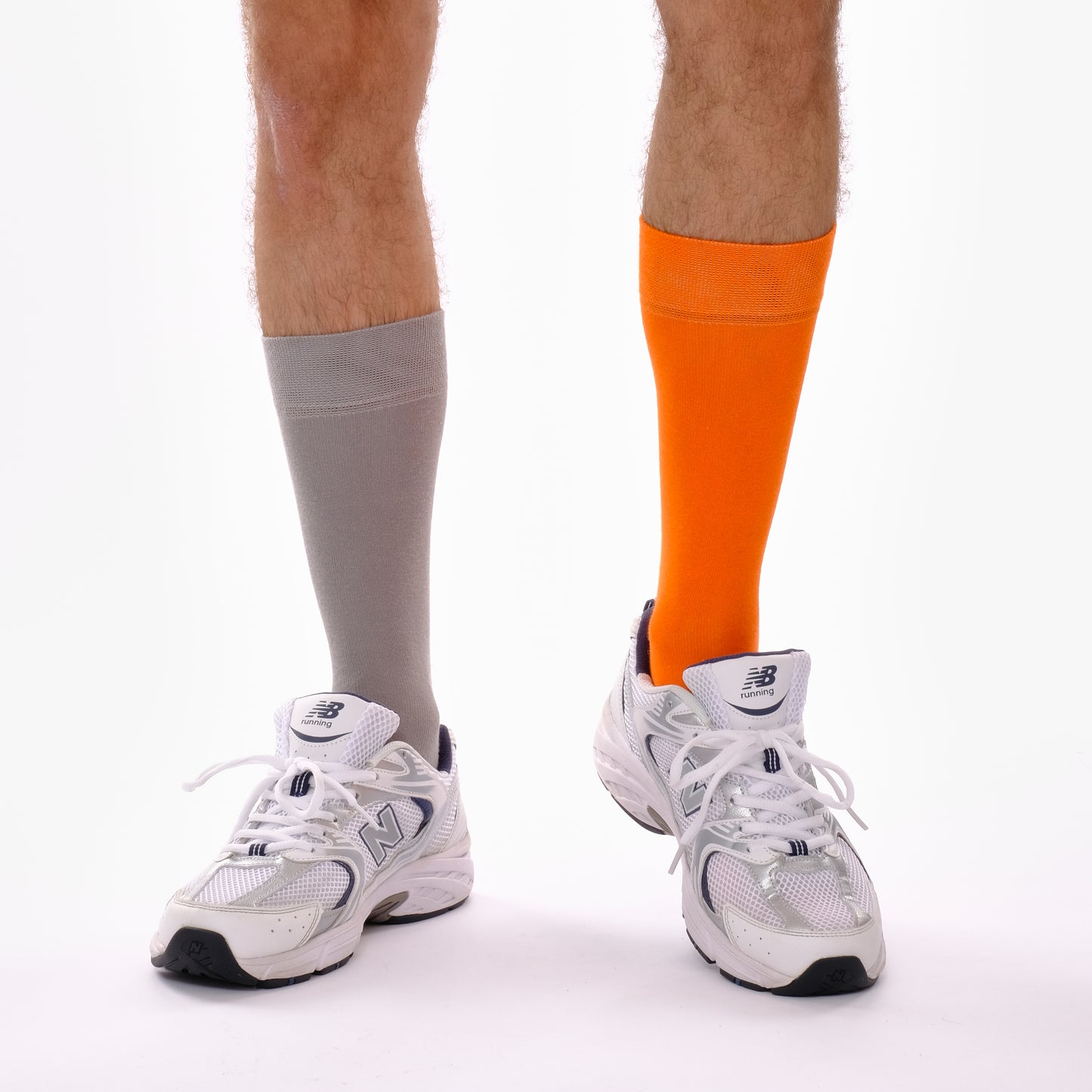 Orange & Grey Odd Socks