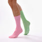 Candy Pink & Seafoam Green Odd Socks