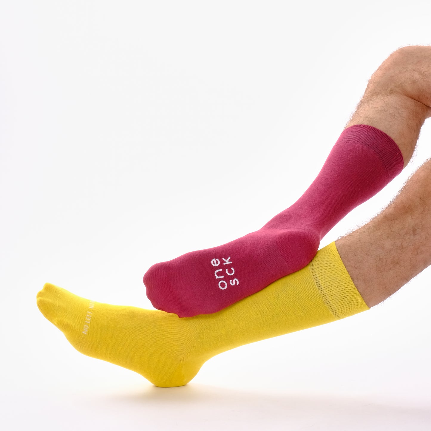 Yellow & Burgundy Fans Odd Socks