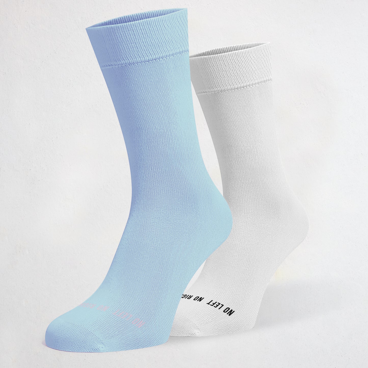 Baby Blue & Off White Fans Odd Socks