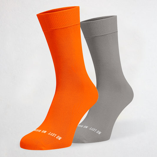 Orange & Grey Odd Socks
