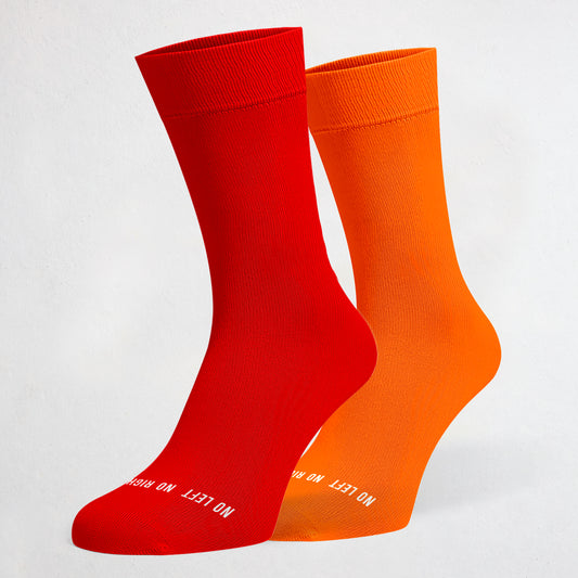 Red & Orange Fans Odd Socks