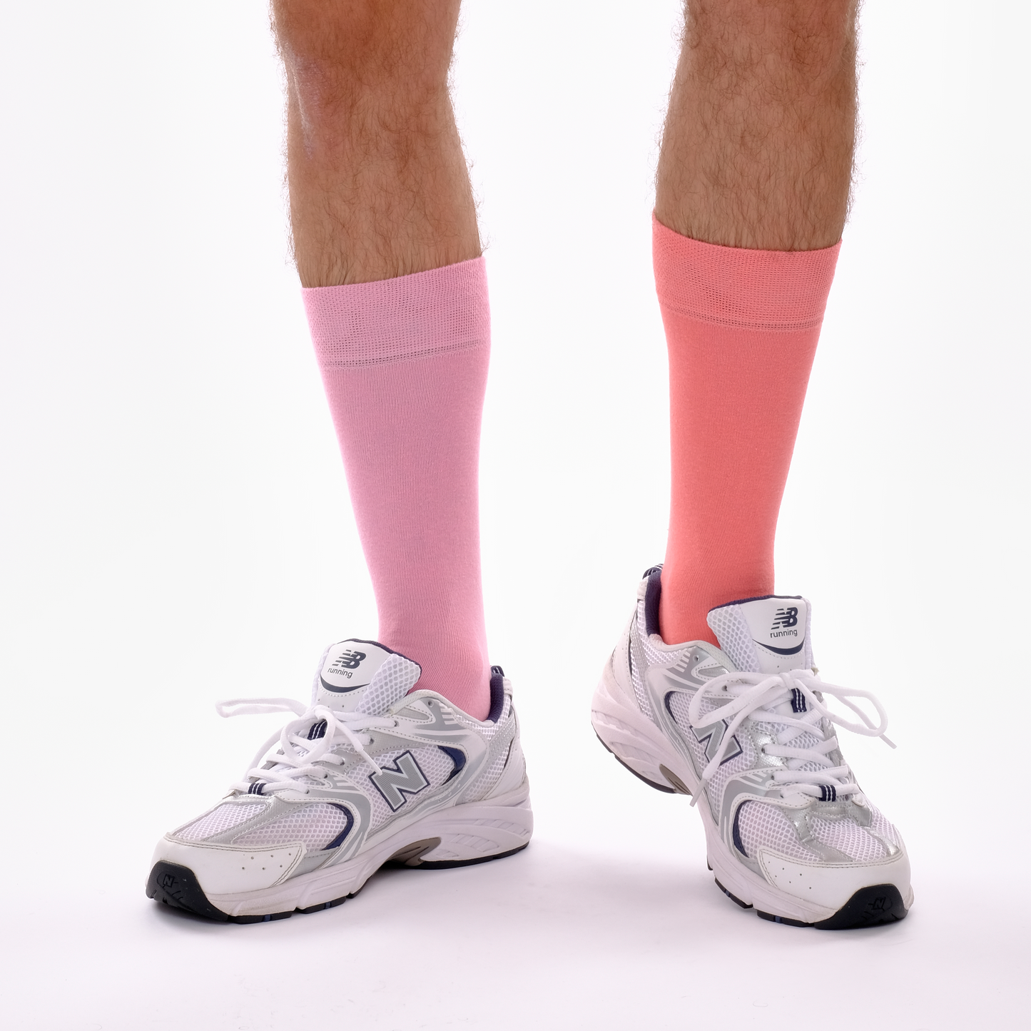 Coral Pink & Candy Pink Odd Socks