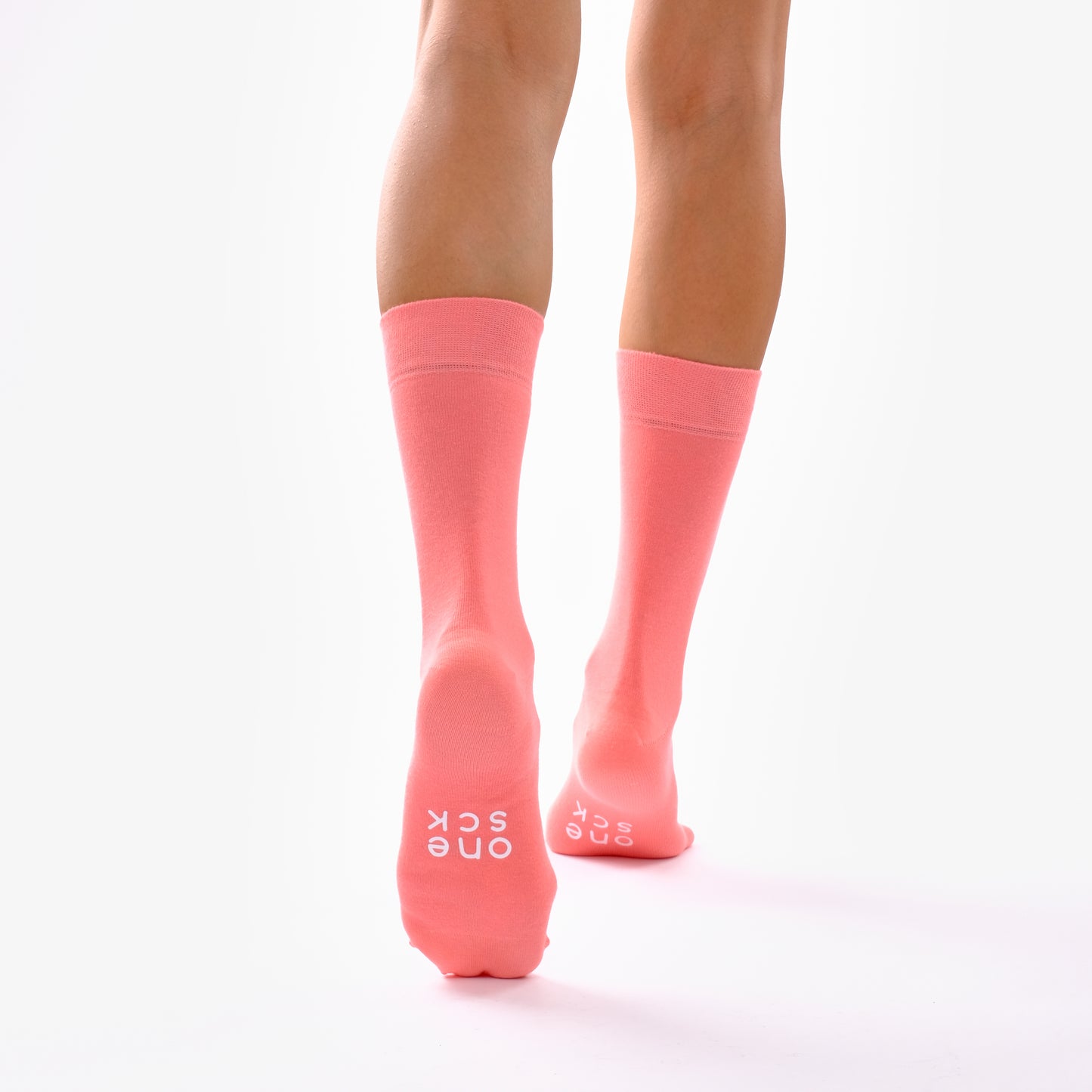 Twin Coral Pink Socks