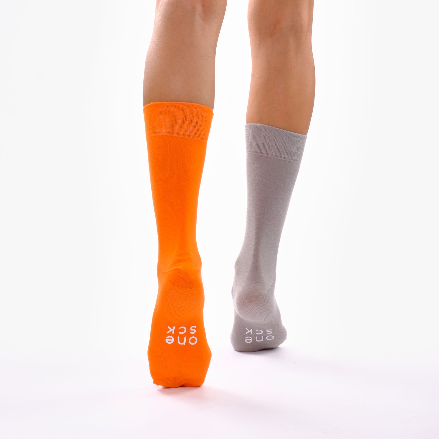 Orange & Grey Odd Socks