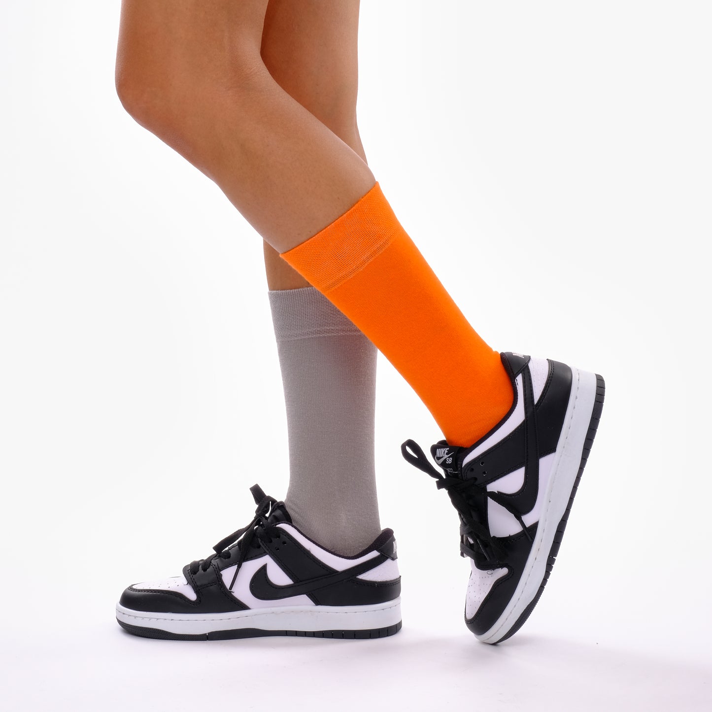 Orange & Grey Odd Socks