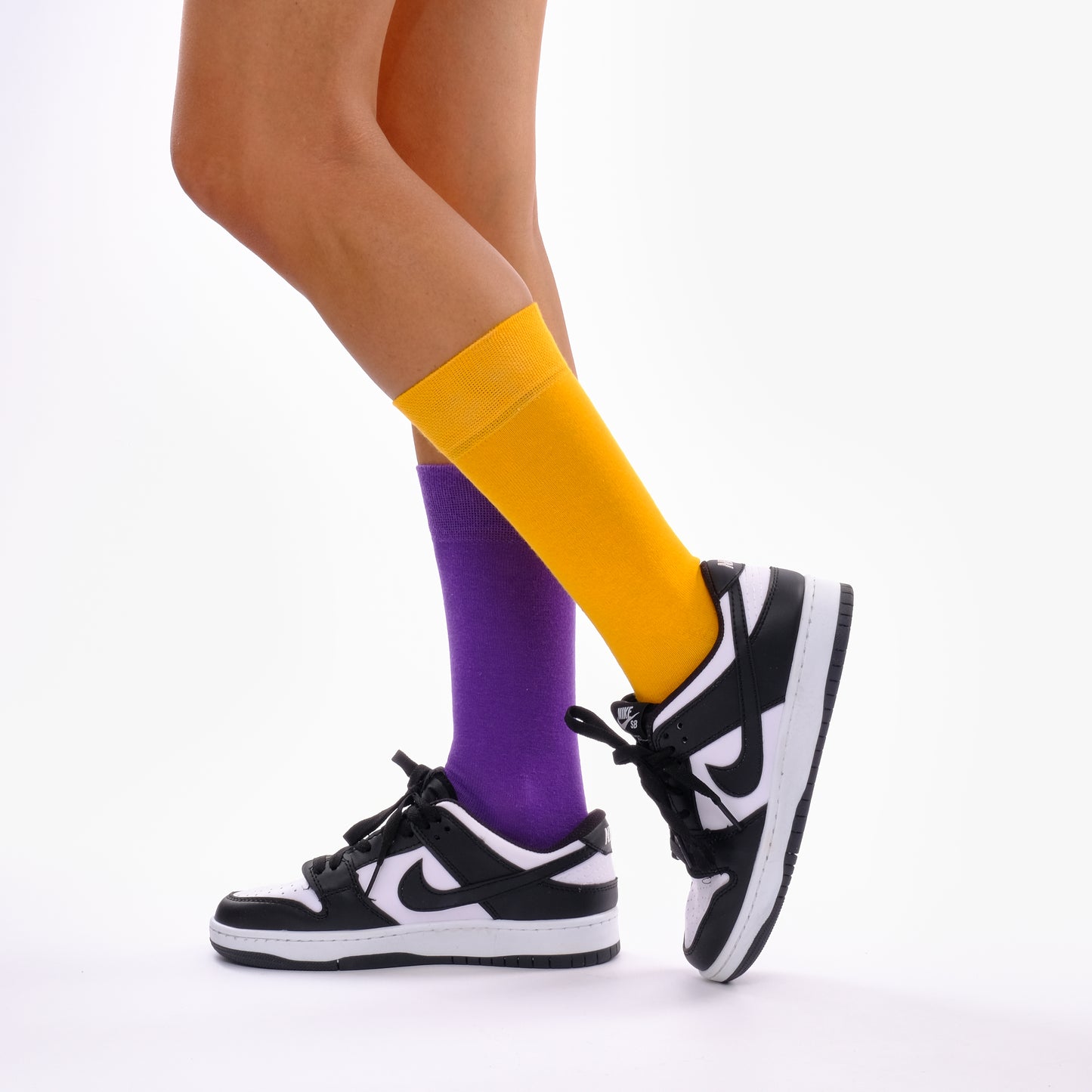 Mustard Yellow & Purple Odd Socks