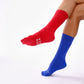 Red & Royal Blue Fans Odd Socks