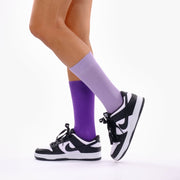 Purple & Lilac Odd Socks – Mismatched Cotton Crew Socks - Odd Socks
