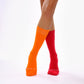 Red & Orange Odd Socks – Mismatched Cotton Crew Socks - Odd Socks