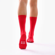 Red Organic Cotton Crew Socks - Twin Socks