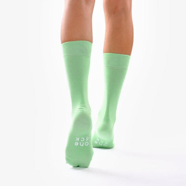 Seafoam Green Organic Cotton Crew Socks - Twin Socks